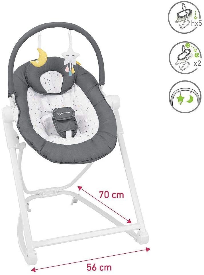 Babymoov Badabulle Compact Up Height Bouncer Moonlight B012009 - Colorland Toys