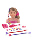 Dolls World Styling Head Ashely Brunette 78592