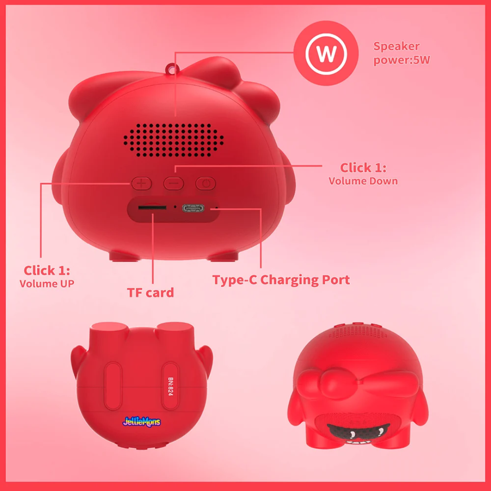 Booma Drop Wireless Speaker Red WLSP001R - Colorland Toys