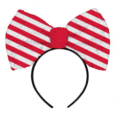 Adult Big Bow Sequin Headband 3900359