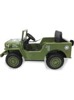 Kids Military Mini Willy Jeep Ride-On Dark Green 12V 2M DM103