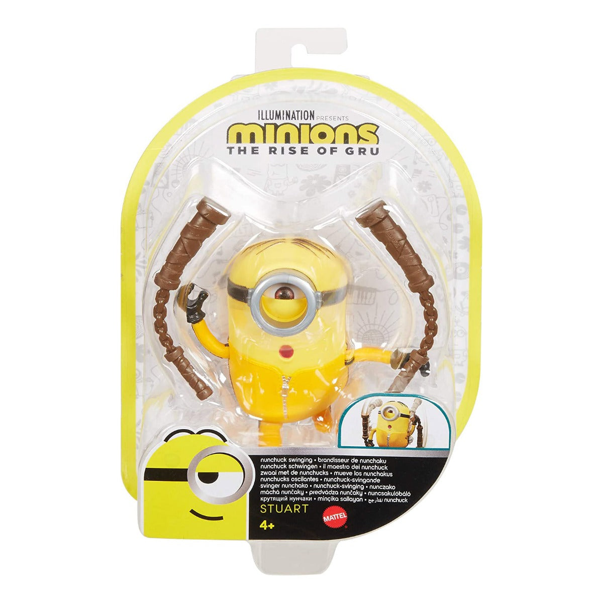Minions Rise of Gru Nunchuck Swinging Figure Stuart Action Figure GMD90 - Colorland Toys