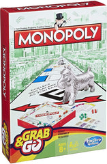 Hasbro Monopoly Grab & Go Travel Game B1002 - Colorland Toys