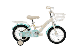 Qitong Bicycle With Basket 14 Inch Green TN-B06 14IN - Colorland Toys
