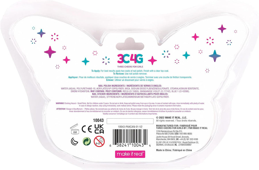 3C4G Butterfly Nail Polish & Nail Stickers 3-Pack 10043 — image 2