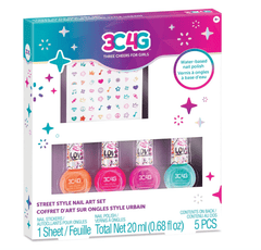 3C4G Graffiti Street Style Nail Polish and Nail Sticker Set 10052 - Colorland Toys