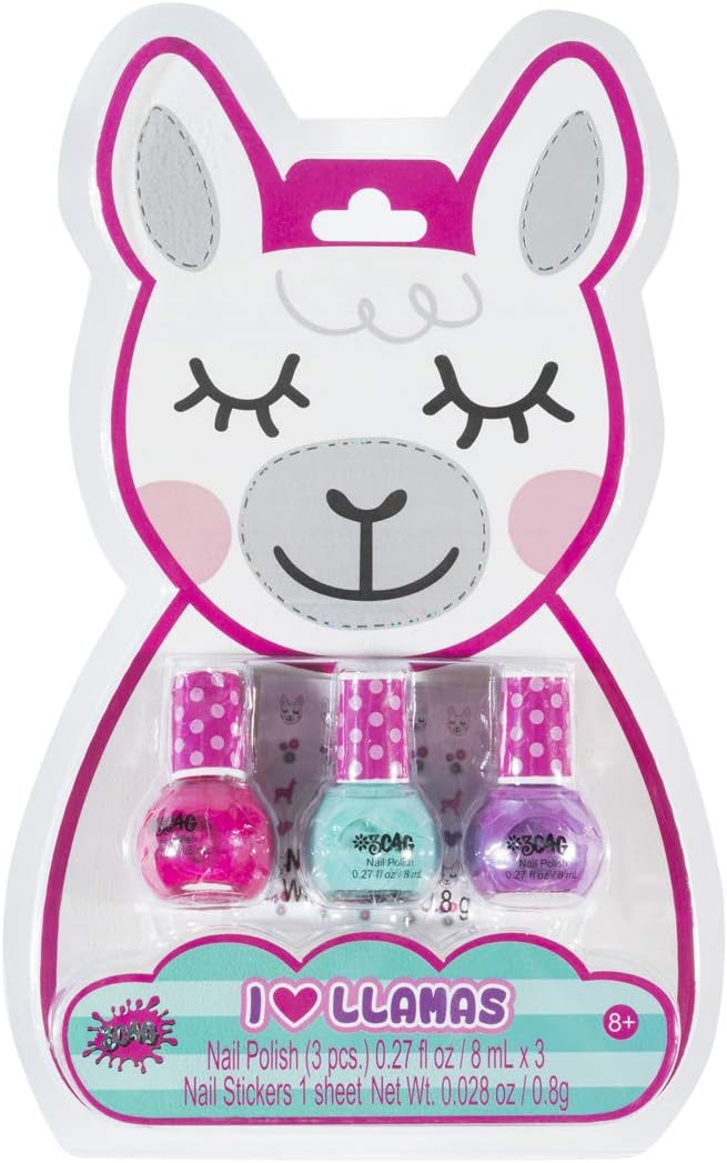 3C4G I Love Llamas Nail Polish 3pcs 43278 - Colorland Toys