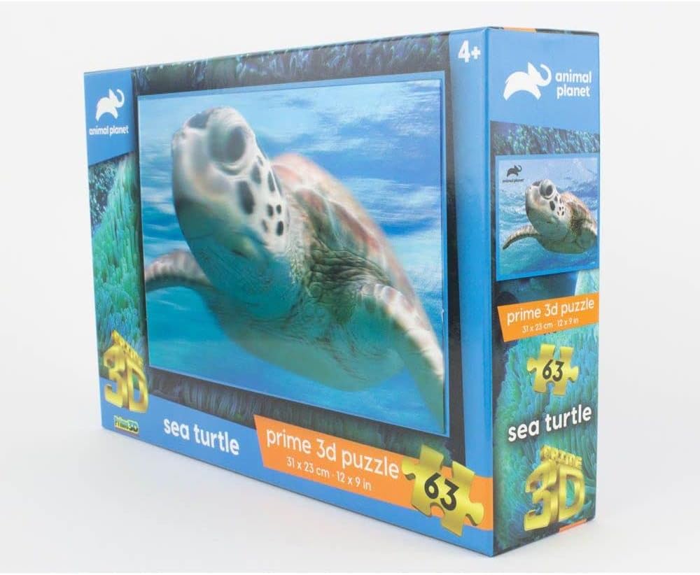 Prime 3D Animal Planet Sea Turtle Puzzle 63 Pieces 10715 — image 2