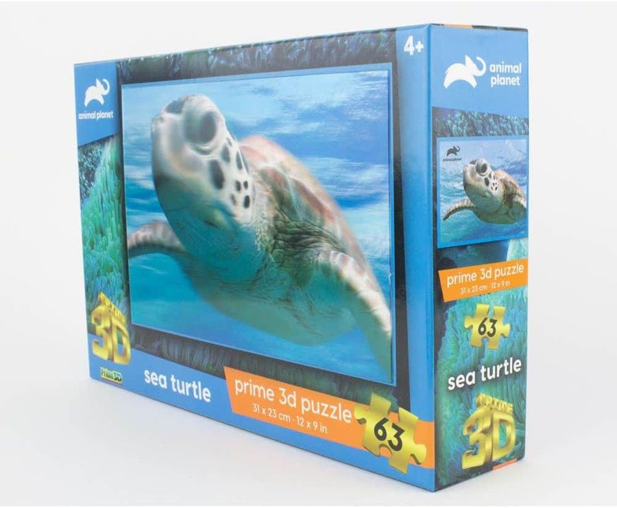 Prime 3D Animal Planet Sea Turtle Puzzle 63 Pieces 10715 — image 2