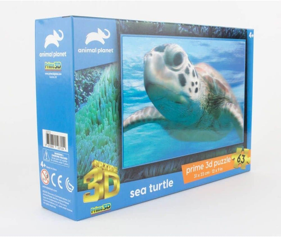 Prime 3D Animal Planet Sea Turtle Puzzle 63 Pieces 10715 — image 1