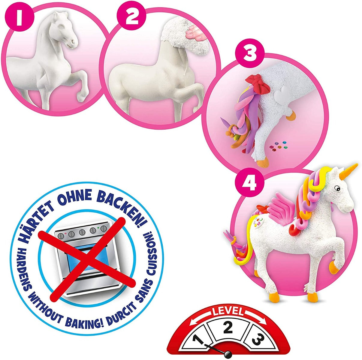 CRAZE Cloud Slime meets Flo mee Unicorn Set 15759