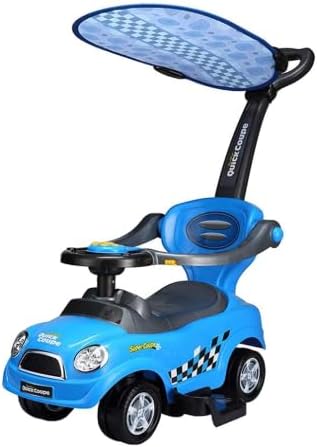 QuickCoupe 3-in-1 Pushing Car With Shade Blue B5129/321C — image 1