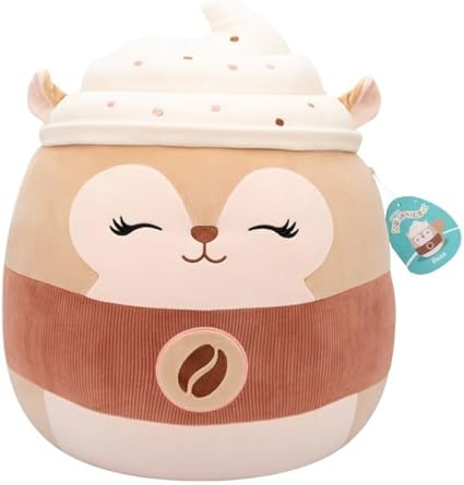 Squishmallow Reza The Latte Squirrel Plush 7.5inch