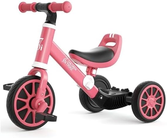 Kids 3-in1 Trike Pink LB-152 - Colorland Toys