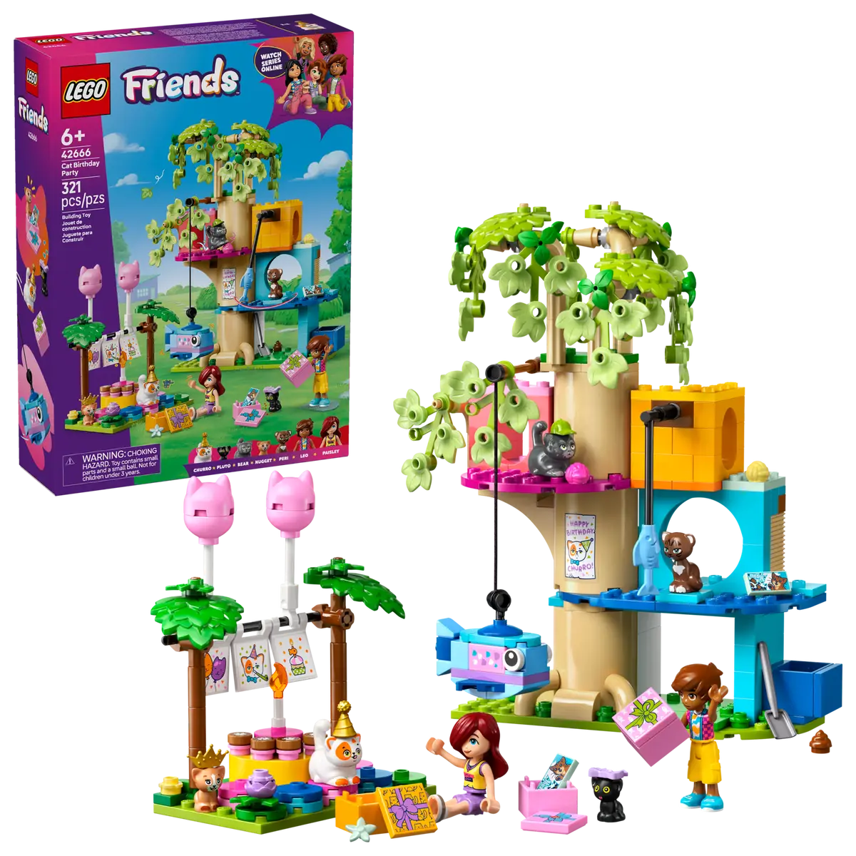 LEGO Cat Birthday Party & Tree House 42666