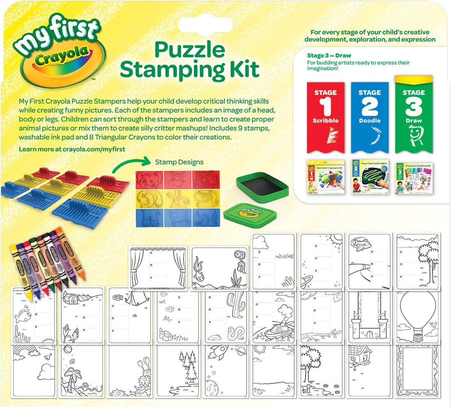 42pc My First Crayola Stage 3 Puzzle Stamping Kit 81-1466 — image 2