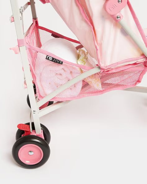 Dolls World Deluxe 4 Wheel Folding Stroller 78700