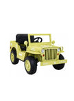 Kids Military Mini Willy Jeep Ride-On Light Green 12V 2M DM103