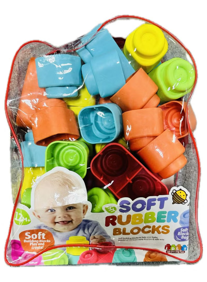 JDLT Baby Soft Rubber Blocks 33-Pcs 6099 — image 1