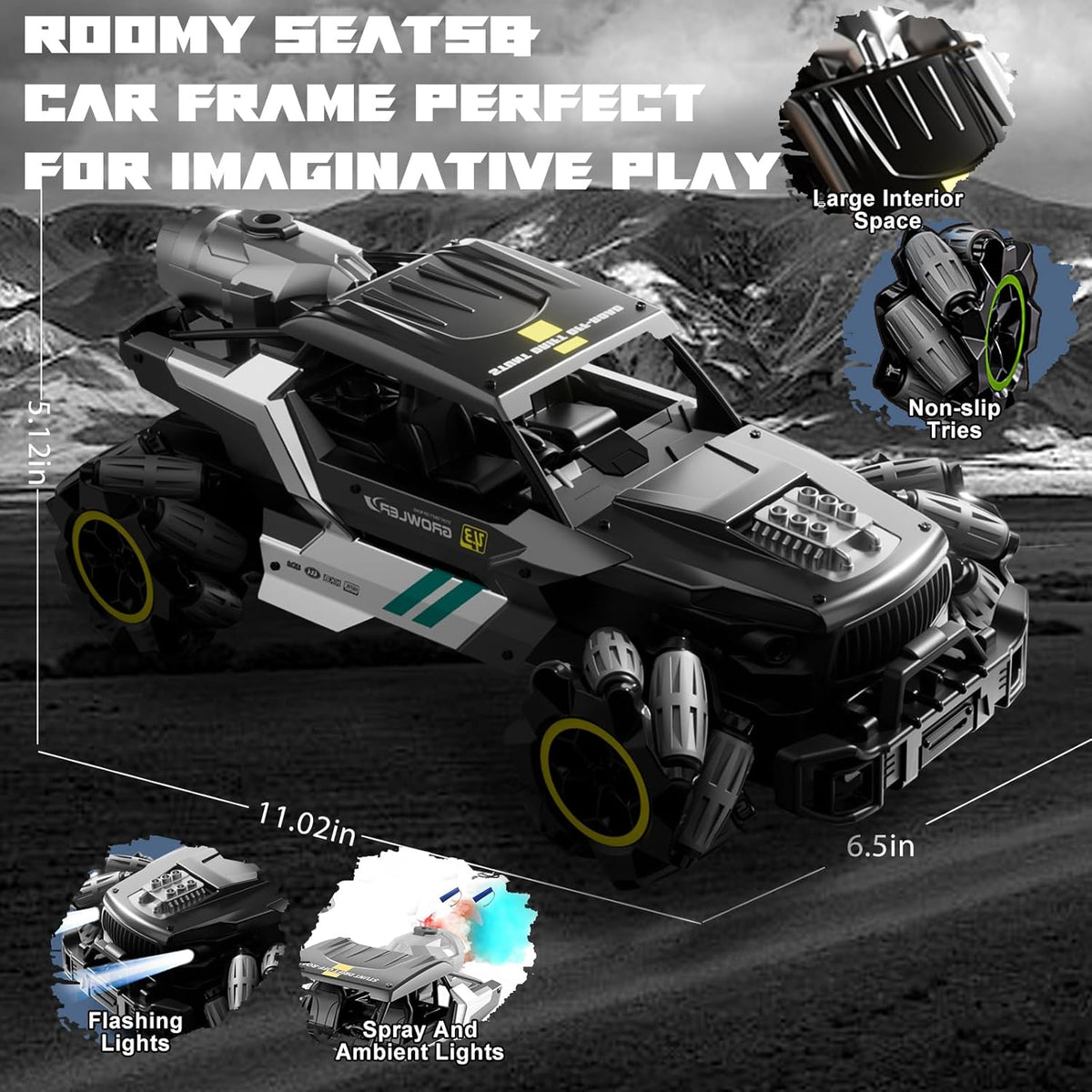 4DRC Stunt Drift Off-Road Growler Black 4D-Y3# — image 3