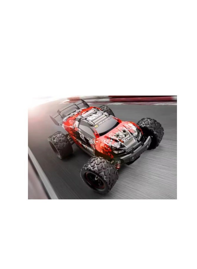Lighting Hurricane Monster Truck 4-WD RC Car Red With Spoilers 1:18 Scale HS18421 - Colorland Toys