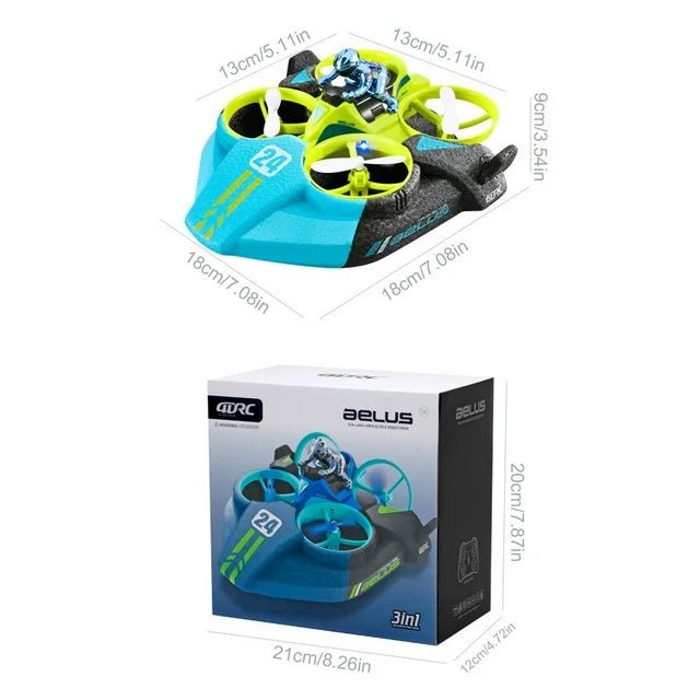 4VRC Aelus Sea - Land - Air RC Drone 4D - V24 - Colorland Toys
