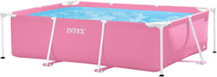 Intex Pink Rectangular Frame Pool Set 2.2mx1.5m 28266