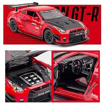 Pullback Diecast Nissan GT-R R35 1:32 68469B