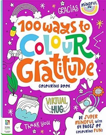 Hinkler Mindful Me 100 Ways to Colour Gratitude 925948 - Colorland Toys