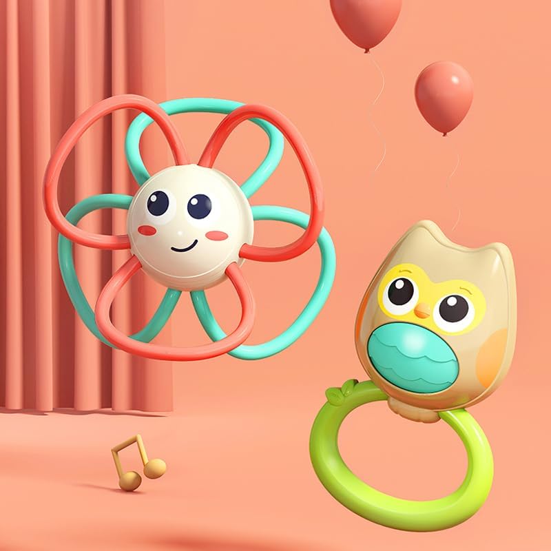 Hola Animal Orchestra Rattle - Owl Maraca E318B-4 — image 3
