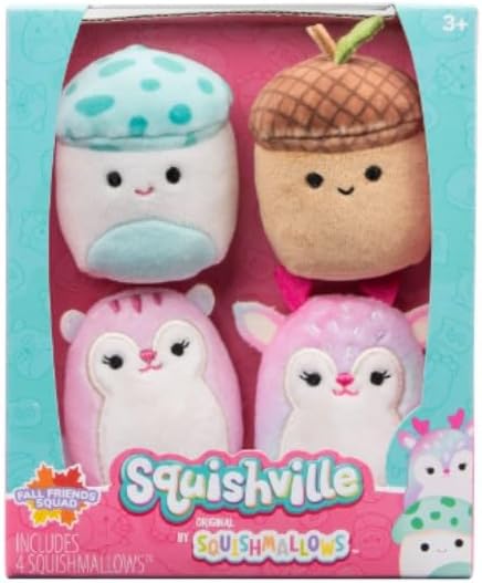 Squishmallows Squishville Mini Perfect Pairs Squad 4 Pieces