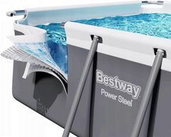 Bestway Power Steel Above Ground Rectangular Pool 4.04mx2.1mx1m 56441 - Colorland Toys