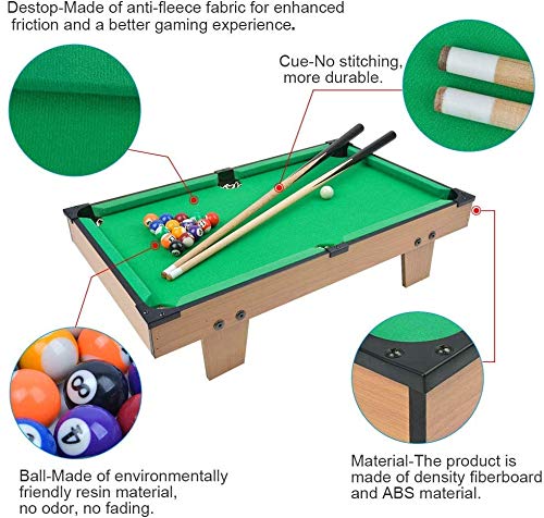 XcToys Pool Table Top Game 2773 - Colorland Toys