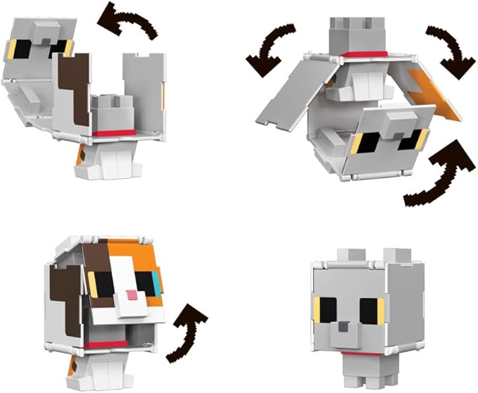 Minecraft Flippin Figures - Calico Cat HTL45/HTL43