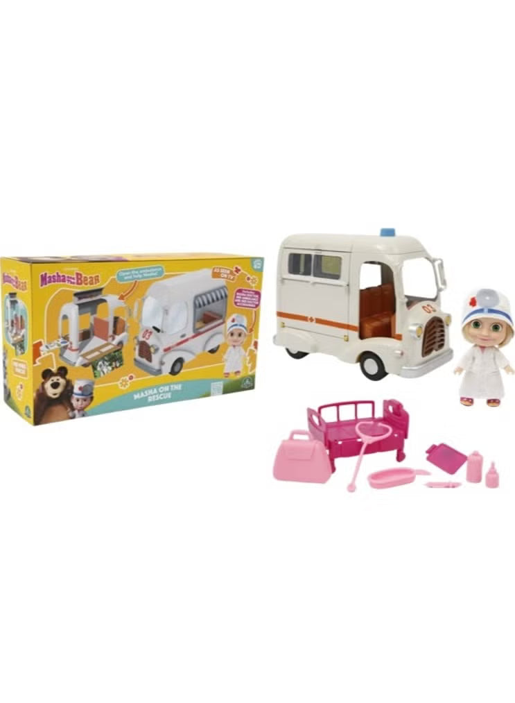 Masha & The Bear Ambulance With Doll 12-Cm & Accessories 6800055000 — image 1
