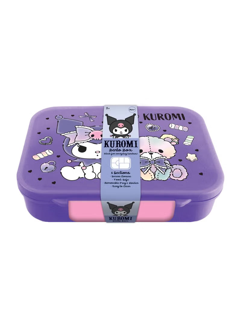 Kuromi Lunch Bento Box - 6 Dividers 1100ML 112-60-008 - Colorland Toys