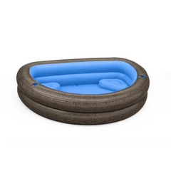 Bestway Tru Print Wicker Family Pool 2.31 x 1.78 x 53cm 54426