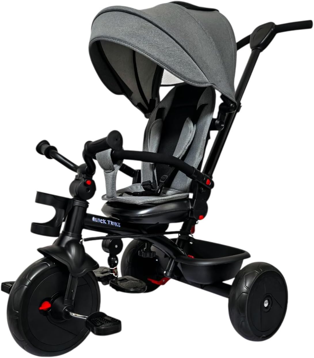 577HC Tricycle for Kids, Grey, Ages 1-3 — image 1
