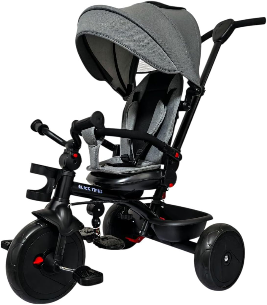 577HC Tricycle for Kids, Grey, Ages 1-3 — image 1