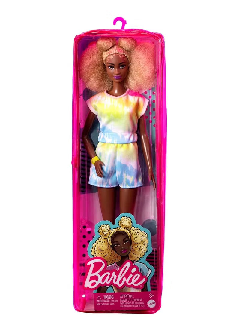 Barbie Fashionista Doll with Tie-Dye Romper Dress FBR37/HBV14