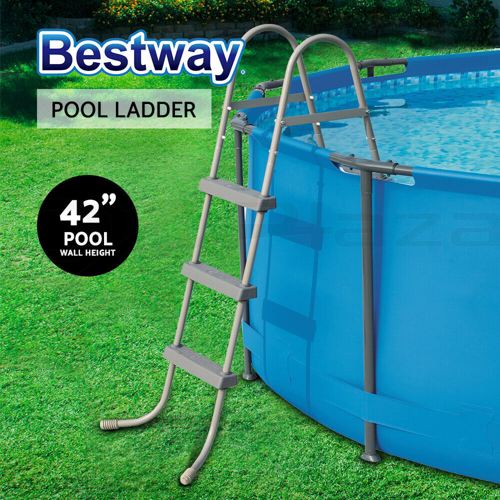 Bestway Above Ground Pool Ladder with Removable Steps 42 inch 58335 - Colorland Toys