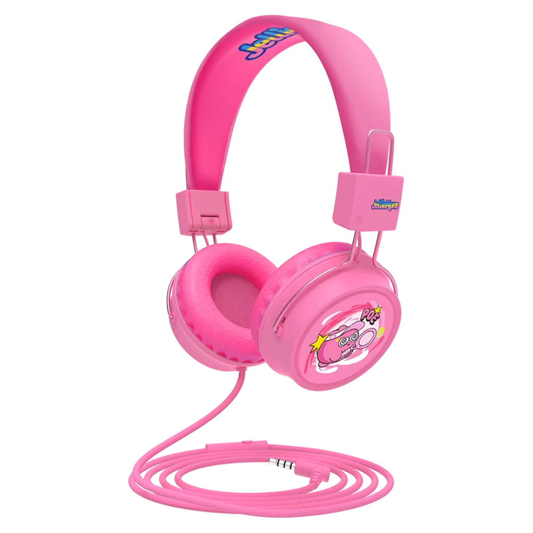 Booma Beats Wired Headphones (Pink)