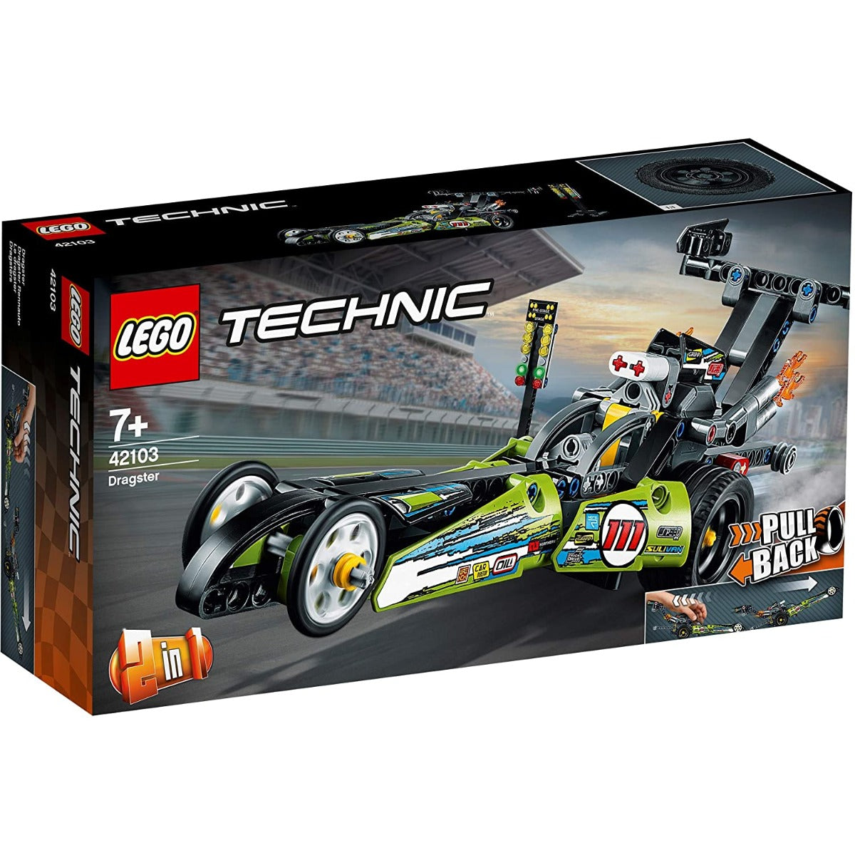 Lego Technic Dragster Racing Car Toy - 42103 - Colorland Toys