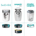 Tommee Tippee Twist & Click, Nappy Disposal Bin Sangenic Tec, Piece of 1 - Colorland Toys