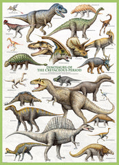 Eurographics Puzzle 1000-Pcs Dinosaurs Of Cretaceous Period 6000-0098