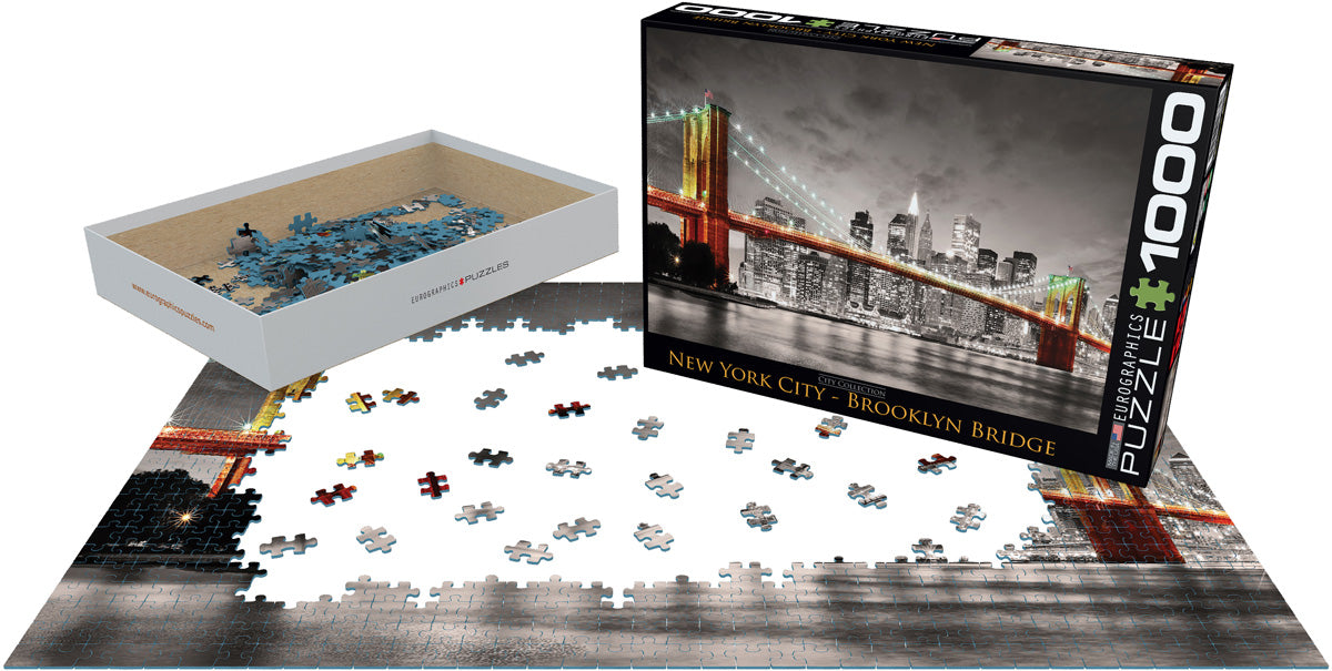 Eurographics Puzzle 1000-Pcs New York City Brooklyn Bridge 6000-0662