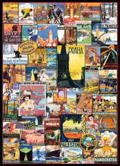Eurographics Puzzle 1000-Pcs Travel Around The World Vintage Posters 6000-0755