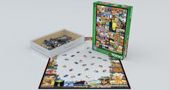 Eurographics Puzzle 1000-Pcs Travel Around The World Vintage Posters 6000-0755