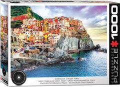 Eurographics Puzzle 1000-Pcs Manarola Cinque Terre Italy Mediterranean Oasis 6000-0786