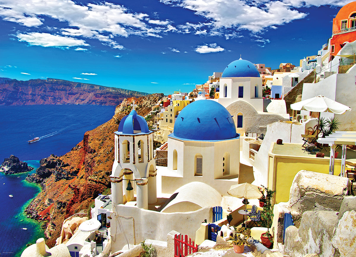 Eurographics Puzzle 1000-Pcs Oia Santorini Greece 6000-0944